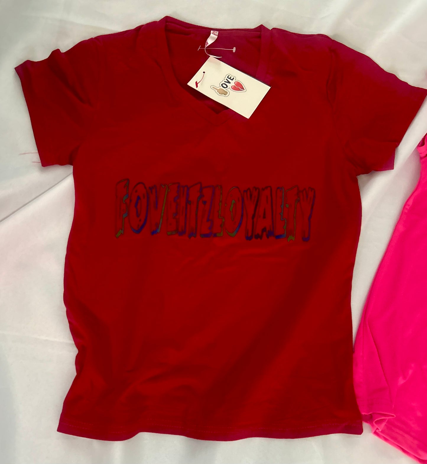 Fove women’s t-shirt with reflector rainbow logo